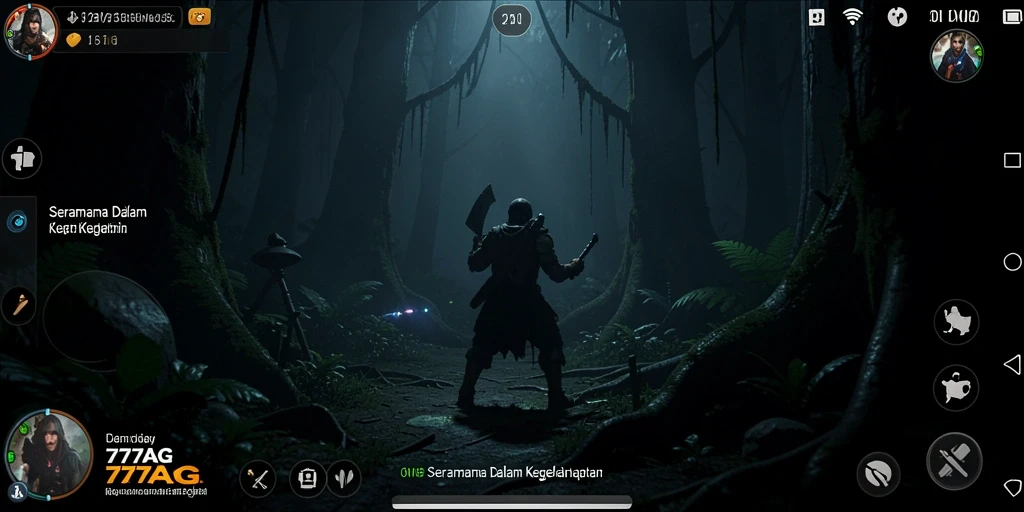 Screenshot menampilkan karakter dalam suasana menyeramkan.