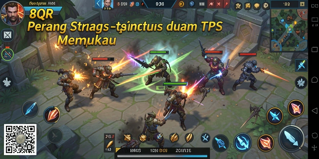 Tampilan gameplay TPS yang mendebarkan di 8QR.