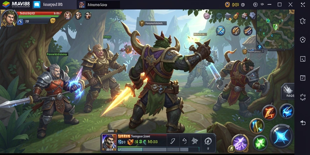 Tangkapan layar utama AMAVI88 yang menunjukkan aksi seru dalam permainan MMORPG.