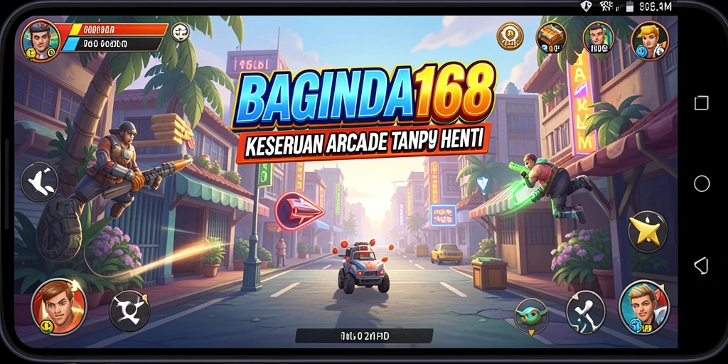 Tampilan screenshot utama BAGINDA168 dengan gameplay Arcade yang seru.