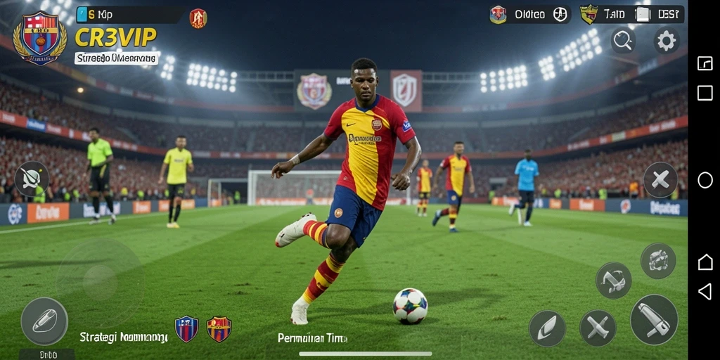 Tampilan gameplay menegangkan dari CR7VIP yang melibatkan strategi mendalam.