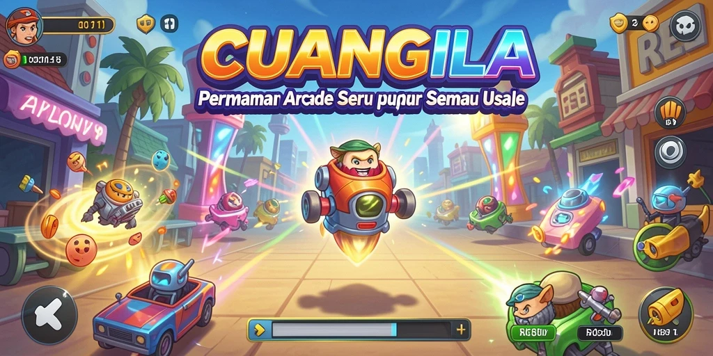 Tangkapan layar gameplay CUANGILA menampilkan aksi seru dan tantangan arcade.