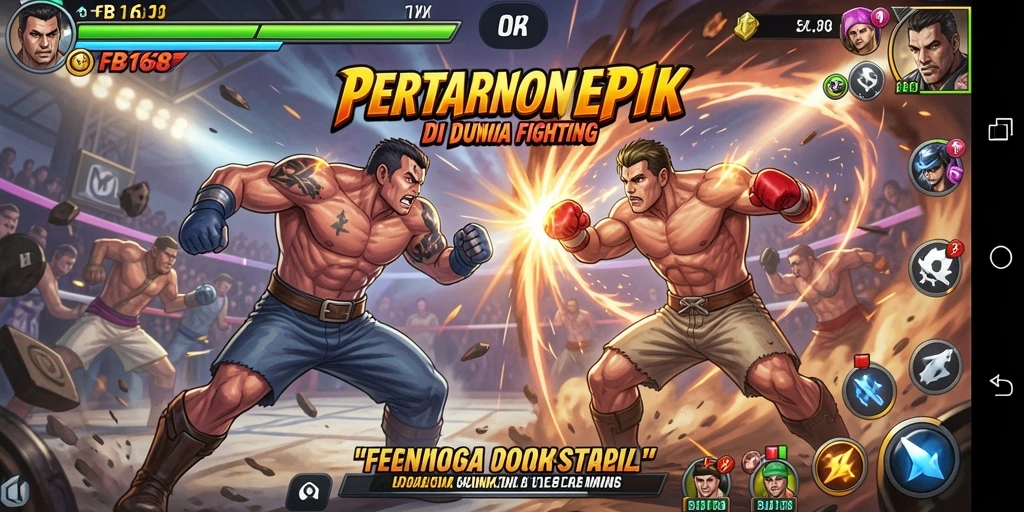Tampilan gameplay FB168 yang menarik saat pertarungan berlangsung.