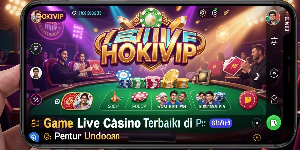Tampilan gameplay HOKIVIP yang mendebarkan di Live Casino.