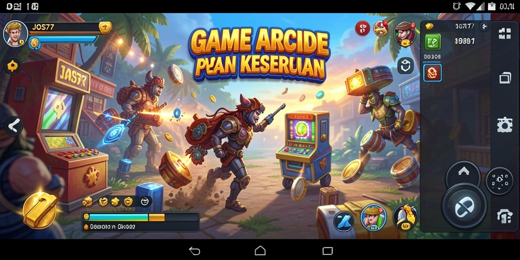 Tampilan gameplay JOS77 yang seru dan penuh warna.