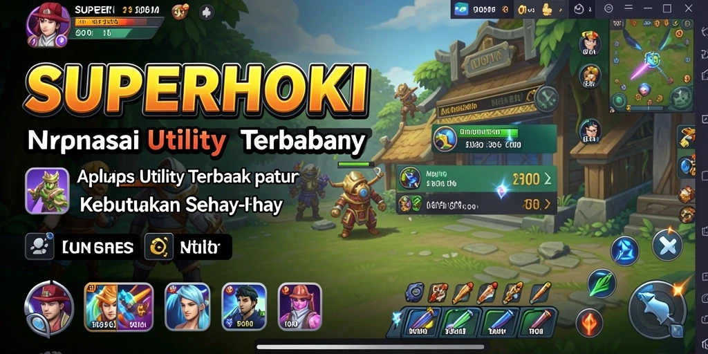 Tampilan antarmuka SUPERHOKI yang menarik dan fungsional.