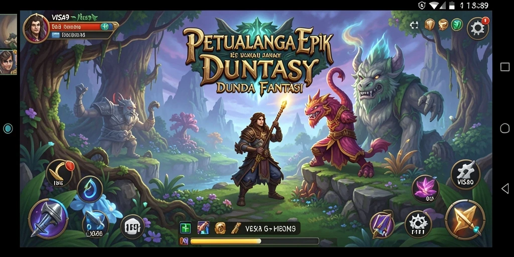 Tangkapan layar dari gameplay <strong>VISA89</strong> menampilkan pemandangan menakjubkan dan karakter yang beraksi.