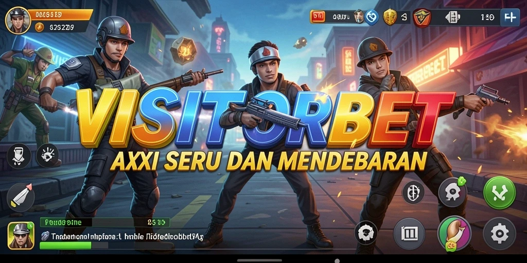 Screenshot utama menunjukkan intensitas gameplay seru VISITORBET.