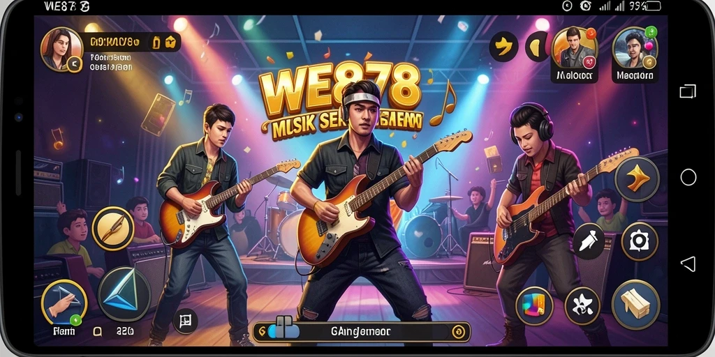 Gameplay WE878 yang menarik dengan interaksi musik.