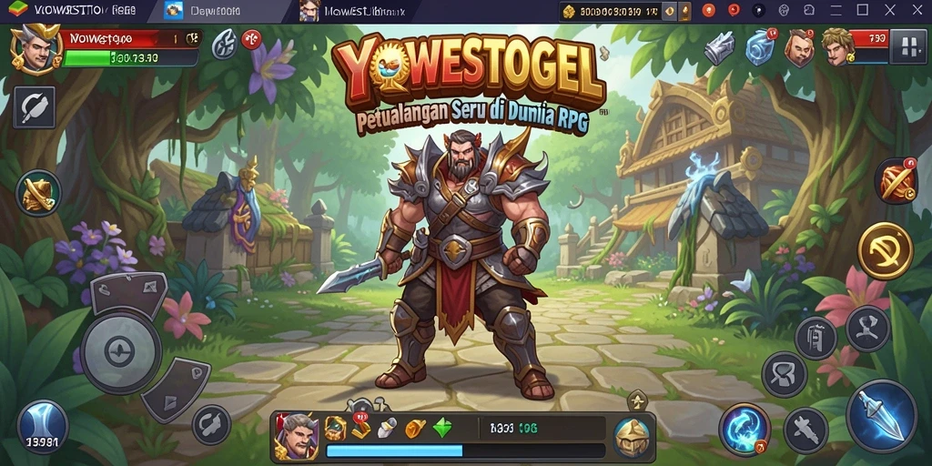 Screenshot gameplay YOWESTOGEL menampilkan aksi pertempuran yang menarik di dunia RPG.
